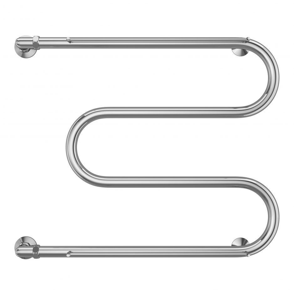 Изображение Полотенцесушитель водяной с боковым подключением TERMINUS М-образный с полкой 70х63,2