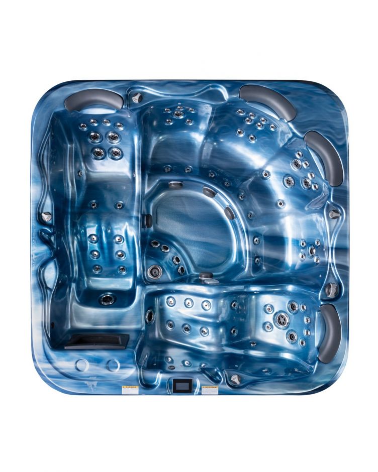 Изображение Квадратный гидромассажный СПА бассейн BestSpas Family 235х235 на шесть человек