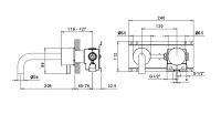 Смеситель для раковины Fantini AF/21 A613B схема 7