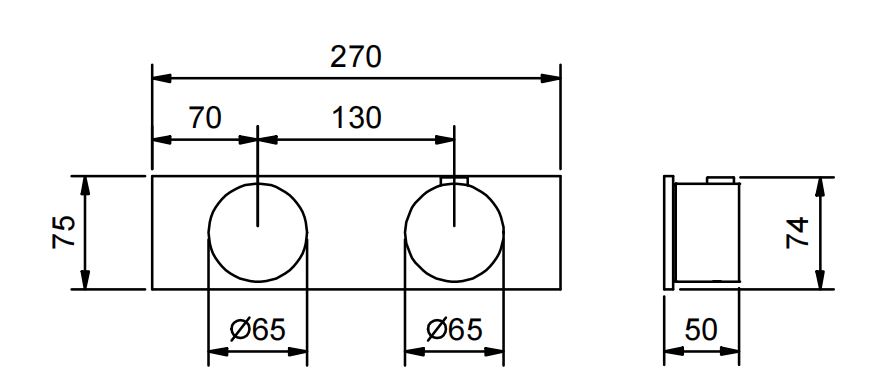 Смеситель для ванны/душа Fantini AF/21 A973B термостатический схема 6