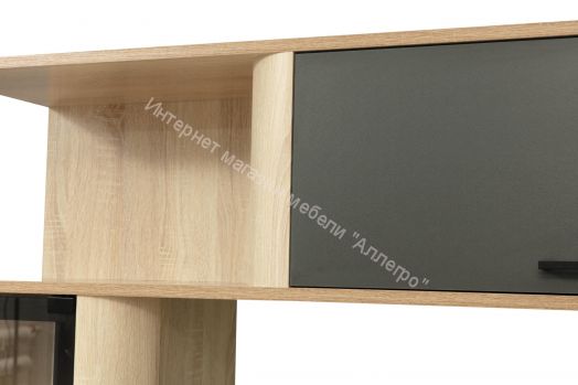 Стенка Виста-19, Дуб сонома/Диамант серый