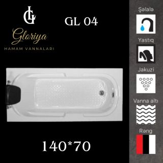 GLORİYA düz vannaları GL04 - 140*70 sm