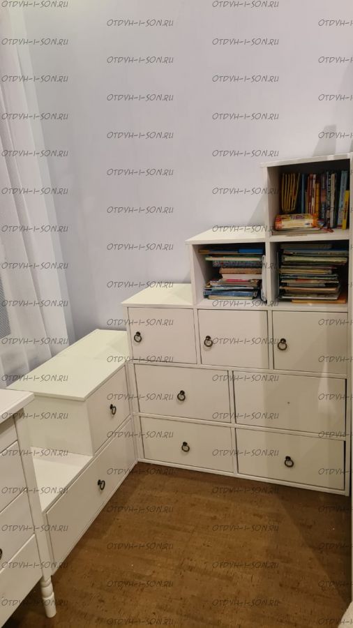 Лестница-комод Лейла массив угловая