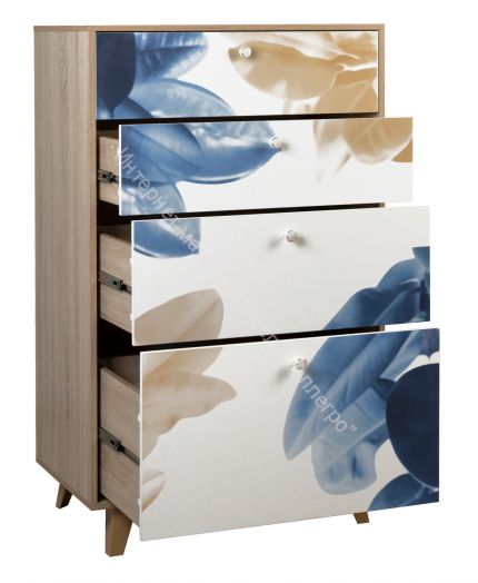 Комод 63,01 Аккорд, Дуб сонома/Белый