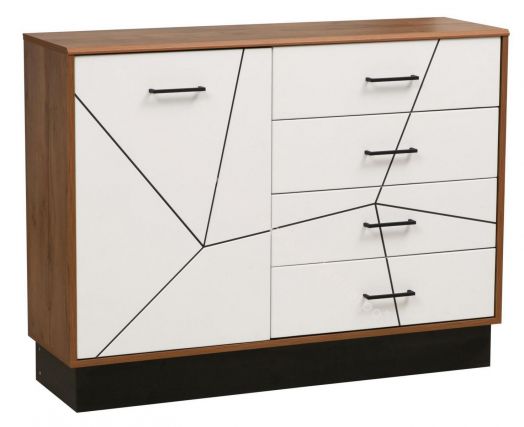 Комод 54.08 Гамма 1200 мм, Таксония/Белый
