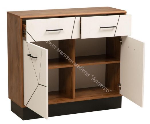 Комод 54.07 Гамма 1000 мм, Таксония/Белый