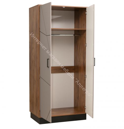 Шкаф для одежды 54.03 Гамма (2-х дв.), Таксония/Грей