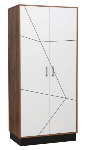 Шкаф для одежды 54.03 Гамма (2-х дв.), Таксония/Белый