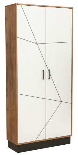 Шкаф комбинированный 54.14 Гамма (2-х дв.), Таксония/Белый