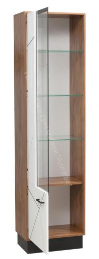 Шкаф-пенал 54.01 Гамма (левый), Таксония/Белый