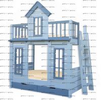 Кровать двухъярусная Теремок №В11