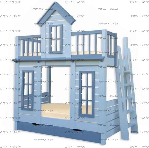 Кровать двухъярусная Теремок №В11