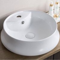 Круглая раковина на столешницу BelBagno BB1398 46х46 см схема 1