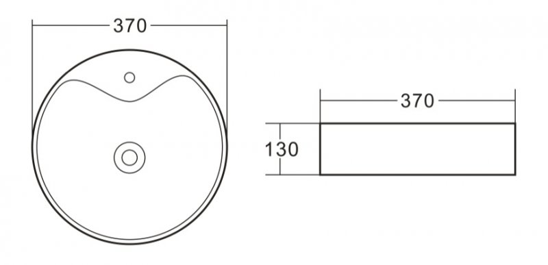 Раковина накладная BelBagno BB1400 схема 2