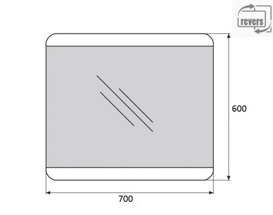 Зеркало для ванной комнаты BelBagno SPC-CEZ-700-600-LED-BTN ФОТО