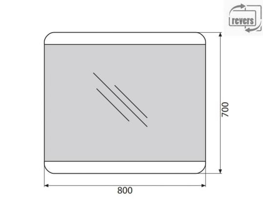 Зеркало для ванной комнаты BelBagno SPC-CEZ-800-700-LED-BTN ФОТО