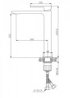 Смеситель для раковины BelBagno Luce LUC-LMC схема 10