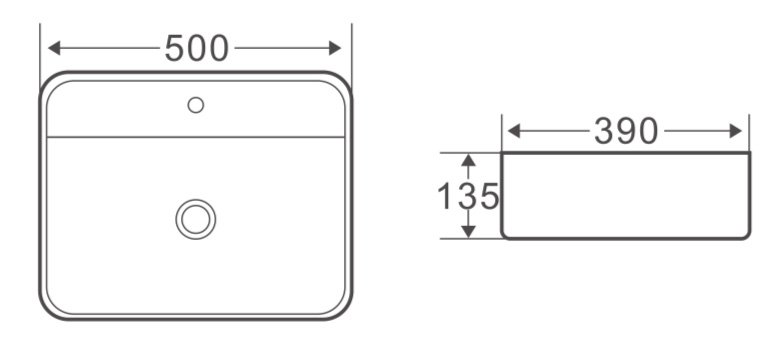 Раковина накладная BelBagno BB1321 схема 2