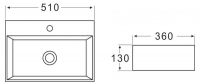 Раковина накладная BelBagno BB1340 51х36 см схема 2