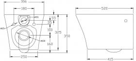 Безободковый унитаз BelBagno Flay-R (Флэй-Р) BB506CH ФОТО