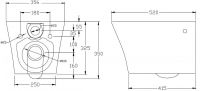 Безободковый унитаз BelBagno Flay-R (Флэй-Р) BB506CH схема 2