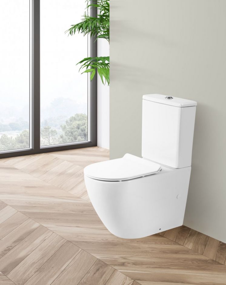 Изображение Бесшумный унитаз компакт BelBagno Sfera-R BB2141CPR