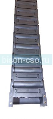 Кабель-канал гибкий 45х125 R125 TMX4550.125.125 закрытый (коннекторы в комплекте)