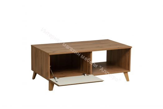 Стол журнальный 53.08 Авалон, Дуб вотан/Белый