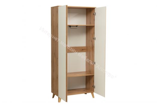 Шкаф для белья 53.03 Авалон, Дуб вотан/Белый