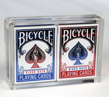 Bicycle Rider Back Mini Limited Edition (2 Pack With Foil Tucks In Carat Case) by US Playing Card Co