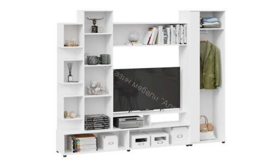 Стенка «Дакота» Белый ясень