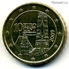 Австрия 10 евроцентов 2009