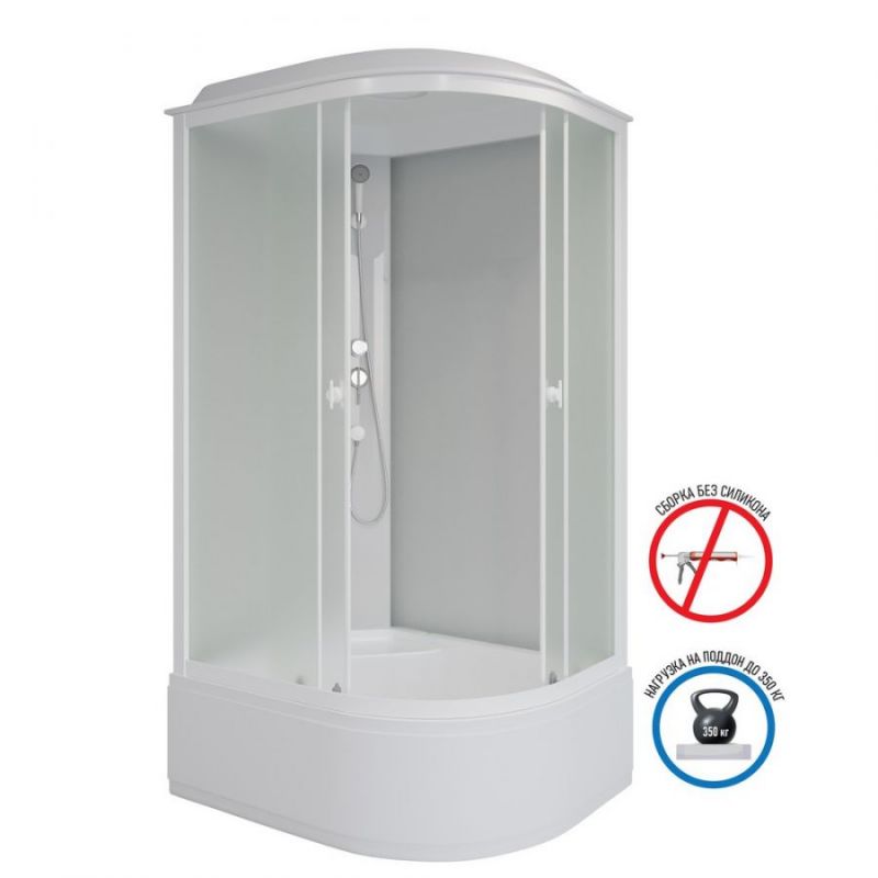 Душевая кабина Niagara Promo P120/90/40L/MT, высокий поддон 120x90