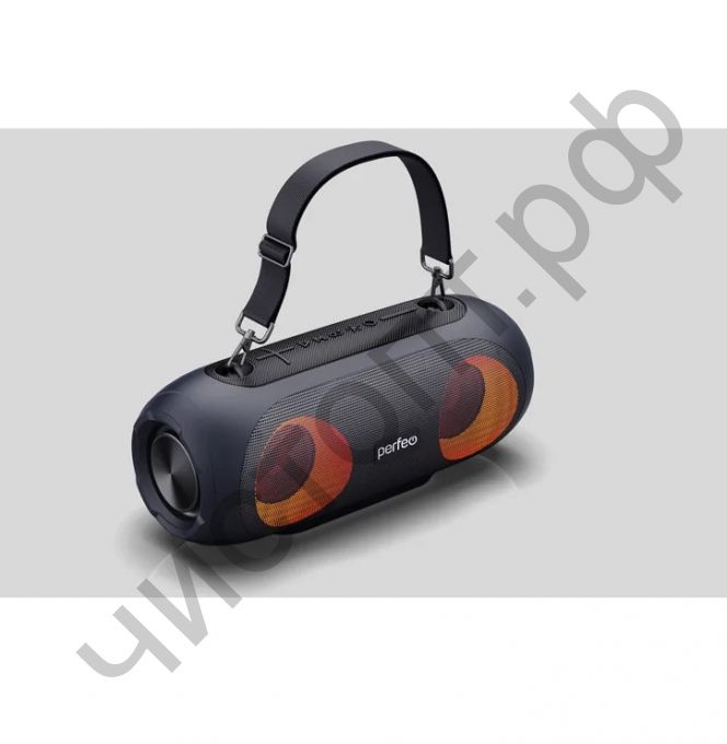 Колонка универс.с радио Perfeo "WALLY" 20W, MP3 USB/TF, FM, AUX, MIC, TWS, LED, 6000 мАч, черная