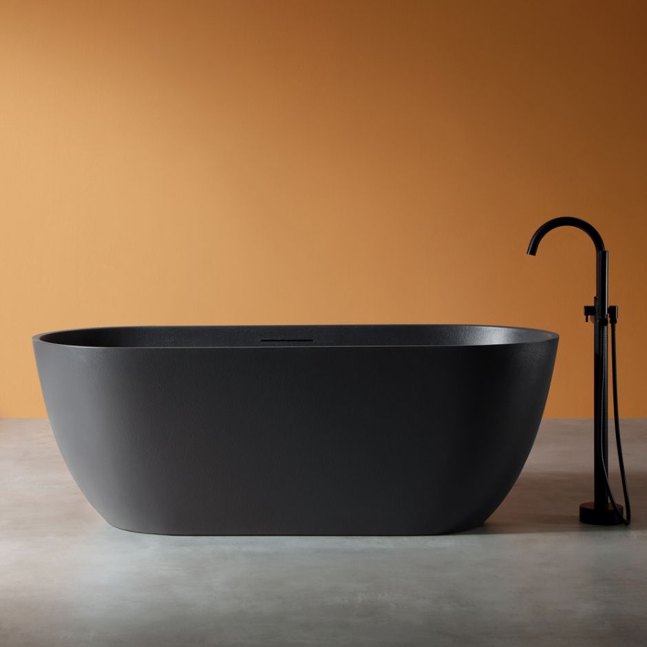 Изображение Черная матовая ванна ABBER Frankfurt 170х75 AM9941B