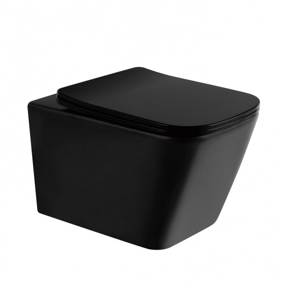Унитаз ABBER Rechteck AC1200MB черный матовый