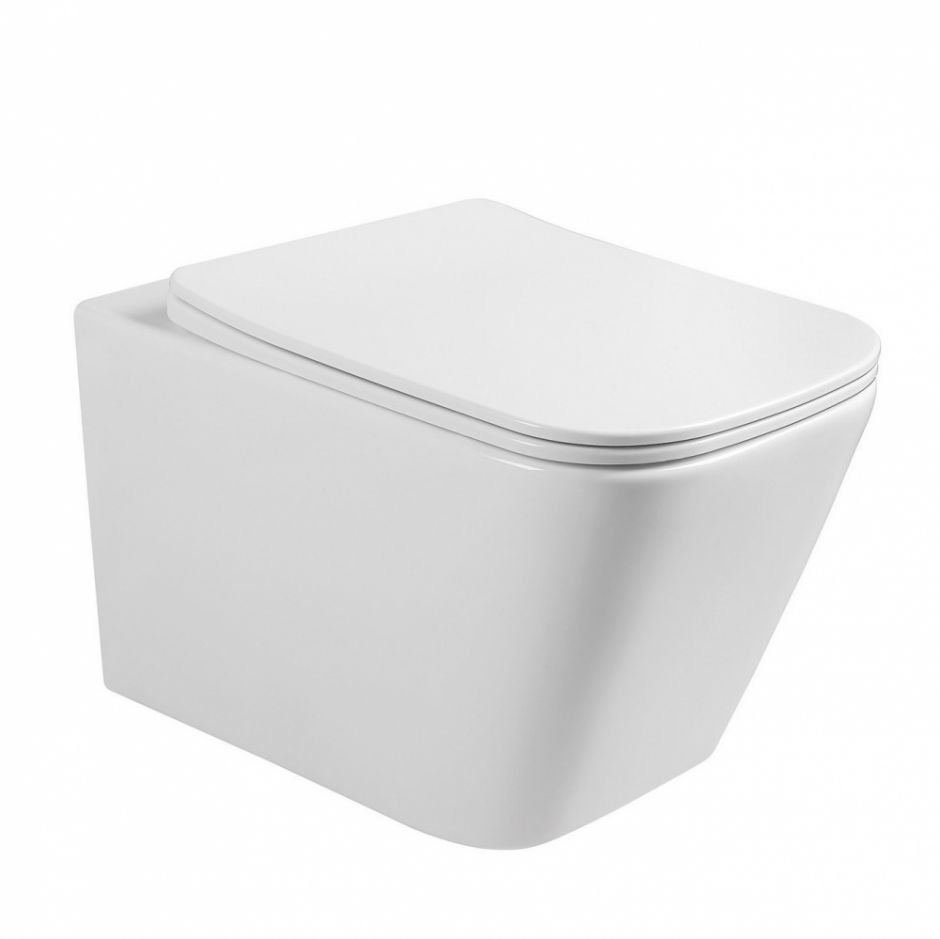 Подвесной белый унитаз ABBER Rechteck AC1200