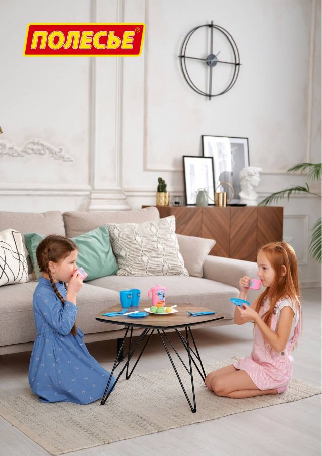 Набор детской посуды "Простоквашино" (21 элемент) (в чемоданчике)