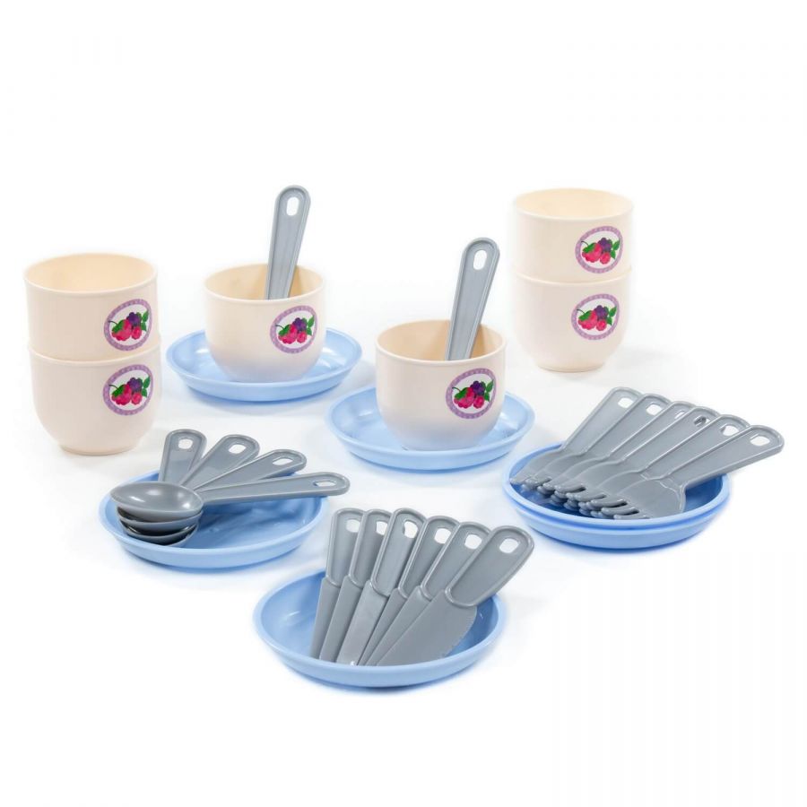 Набор детской посуды "Минутка" на 6 персон (V2) (30 элементов) (в сеточке)