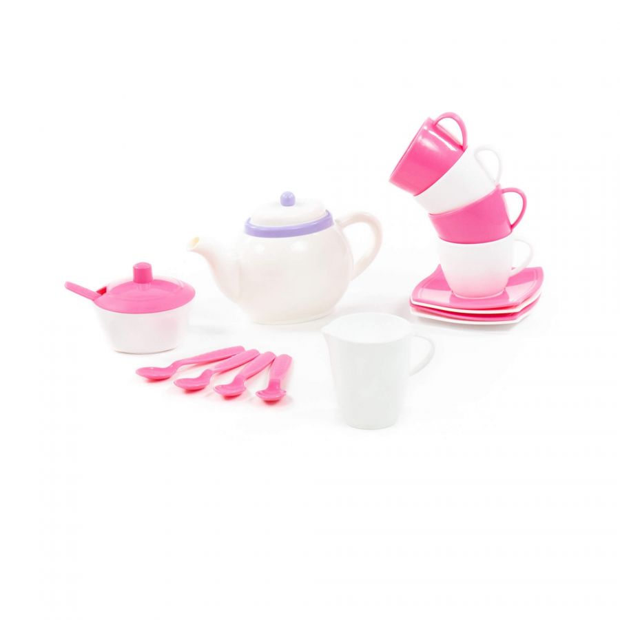 Набор детской посуды "Алиса" на 4 персоны (18 элементов) (в сеточке)