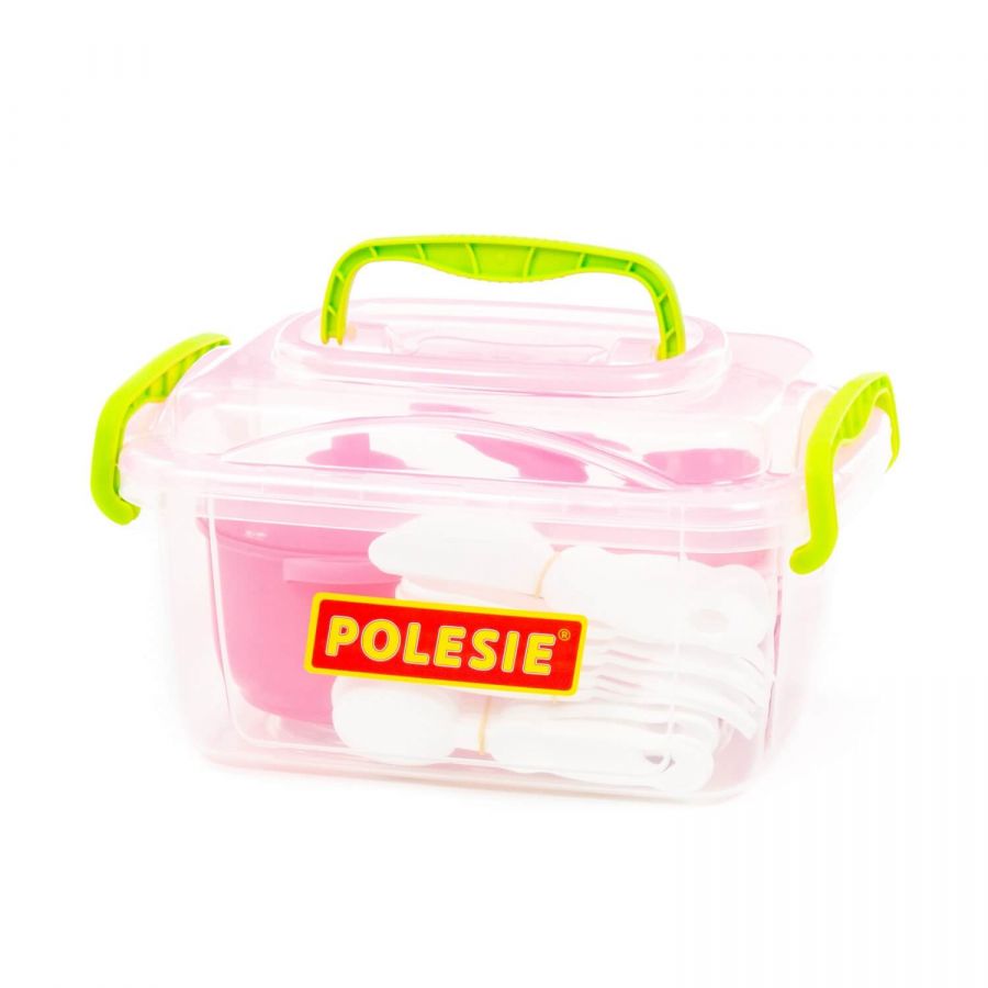 Набор детской посуды (35 элементов) (в контейнере)