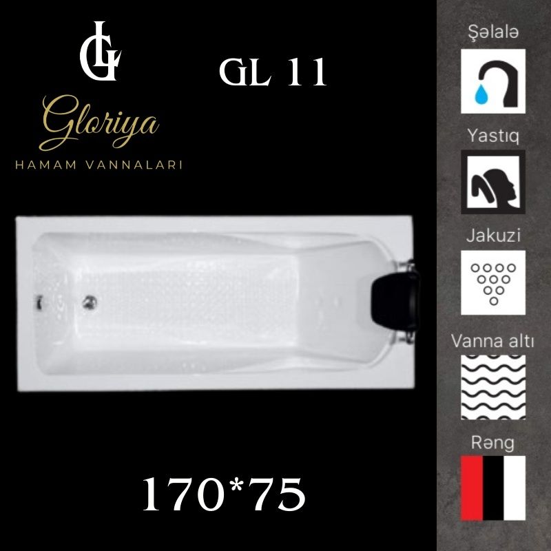 GLORİYA düz vannaları GL11 - 170*75 sm