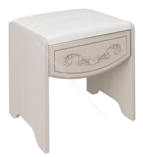 Банкетка Каролина (Патина), Вудлайн кремовый/Сандал белый