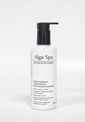 Alga Spa - Бальзам-кондиционер с живой хлореллой для восстановления силы волос. 250 мл