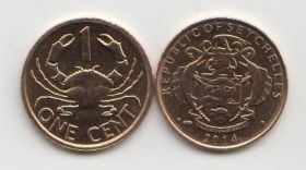 Сейшелы 1 цент 2012-2014 UNC