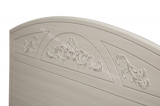 Кровать двуспальная Каролина с ортопедическим осн. (1600) (Патина), Вудлайн кремовый/Сандал белый