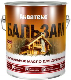 Натуральное Масло Акватекс Бальзам 2.2л Эбеновое Дерево для Древесины для Внутренних и Наружных Работ.