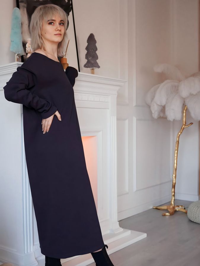 Платье Nebbia бесшовное графит