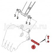 Палец ковша [JRV0071] для JCB JS200W 