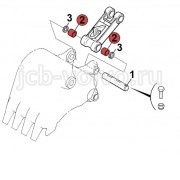 Втулка в тягу ковша [JRV0598] для JCB JS200W 